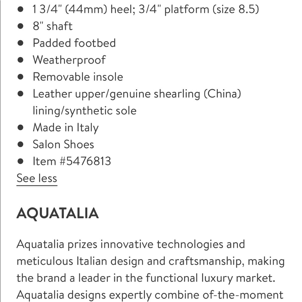 SOLD Aquatalia Kimberly Shearling Boots, 6.5 - Picture 8 of 8